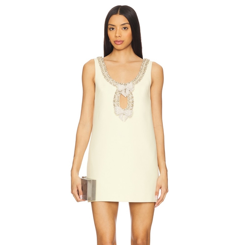 Crepe Bow Mini Dress